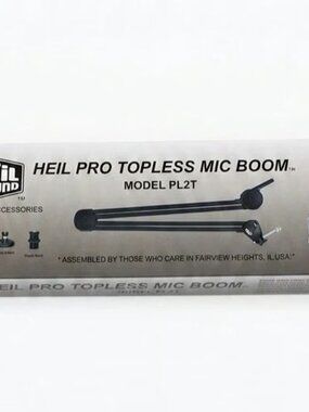 HEIL PRO TOPLESS MIC BOOM PL2T New Open Box Podcasts Streaming Broadcasting